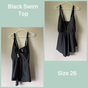 Torrid NWT V-Neck Wireless Tankini Top- Size 4X